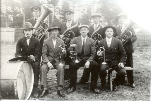 Työväenyhdistyksen soittokunta. Etelä-Karjalan museo.