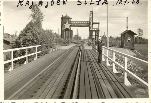 Rajajoen silta 10.7.1938. Lahjoittanut Sirkka Karppanen. Carelica.