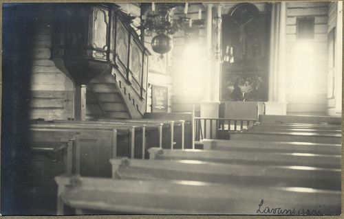 Lavansaaren kirkko. Etelä-Karjalan museo.