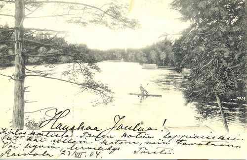 Raivola. Postikortti vuodelta 1904. Carelica.