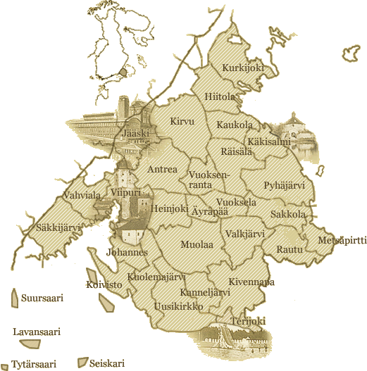 Luovutetun Etelä-Karjalan pitäjät - LUovutetut Etelä-Karjalan pitäjät